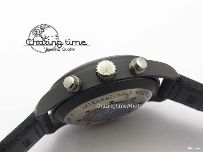MIROTIME 0706 Pilot Chrono IW388003 Real Ceramic V6F 1:1 Best Edition On Black Nylon Strap A StreetReady 7284